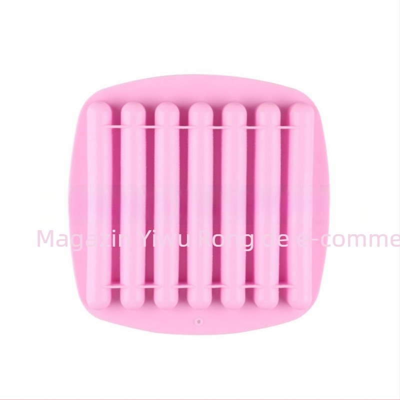 Set forme din silicon pentru prăjituri, 7 piese – benzi lungi, formă neregulată, matriță cilindrică pentru budincă și ciocolată