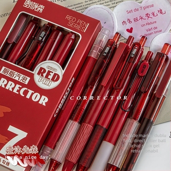 Set pixuri gel ST, 7 bucăți, cu vârf retractabil, cutie cadou