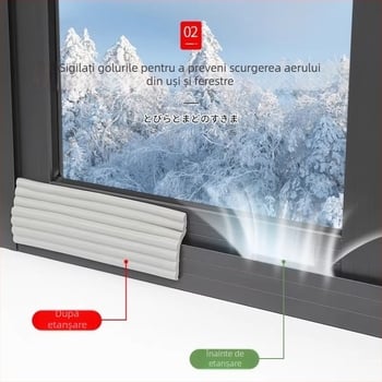 Bandă de etanșare pentru ferestre - Rezistentă la vânt, Model Ytfzt, Brand Friendly, Pentru ferestre, Stil modern simplu