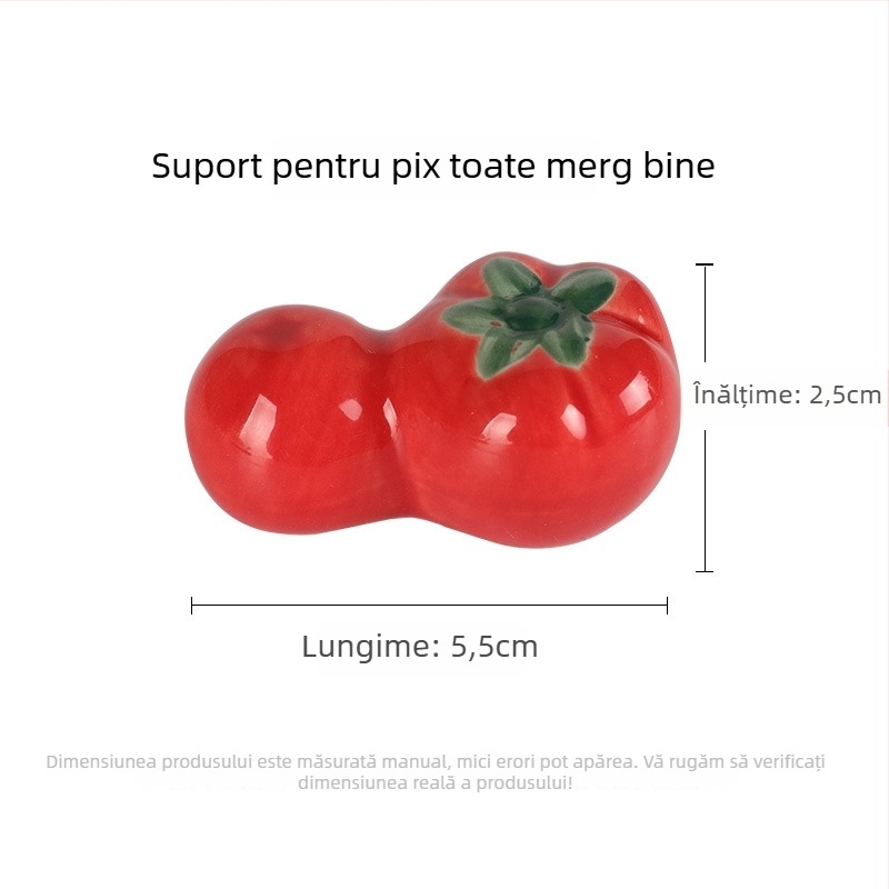 Suport ceramic pentru pensule cu modele de animale pentru caligrafie, model KTBG-07