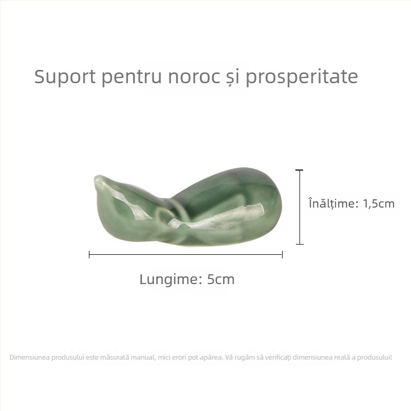 Suport ceramic pentru pensule cu modele de animale pentru caligrafie, model KTBG-07