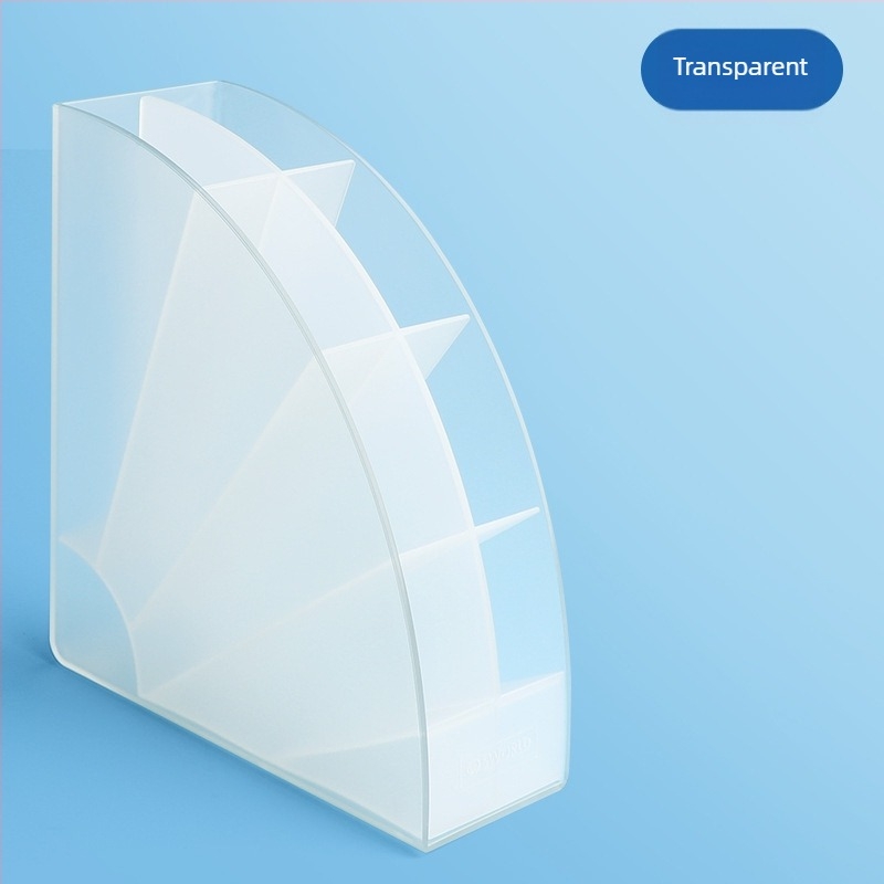 Suport pentru pixuri cu inserție înclinată, design nordic minimalist și transparent, material PP, formă pătrată, model CY7040, 639433889945