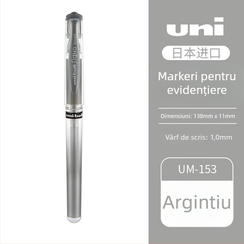Pix stilou pentru desen cu vârf bullet, corp din plastic, capac, ambalare în cutie UM-153