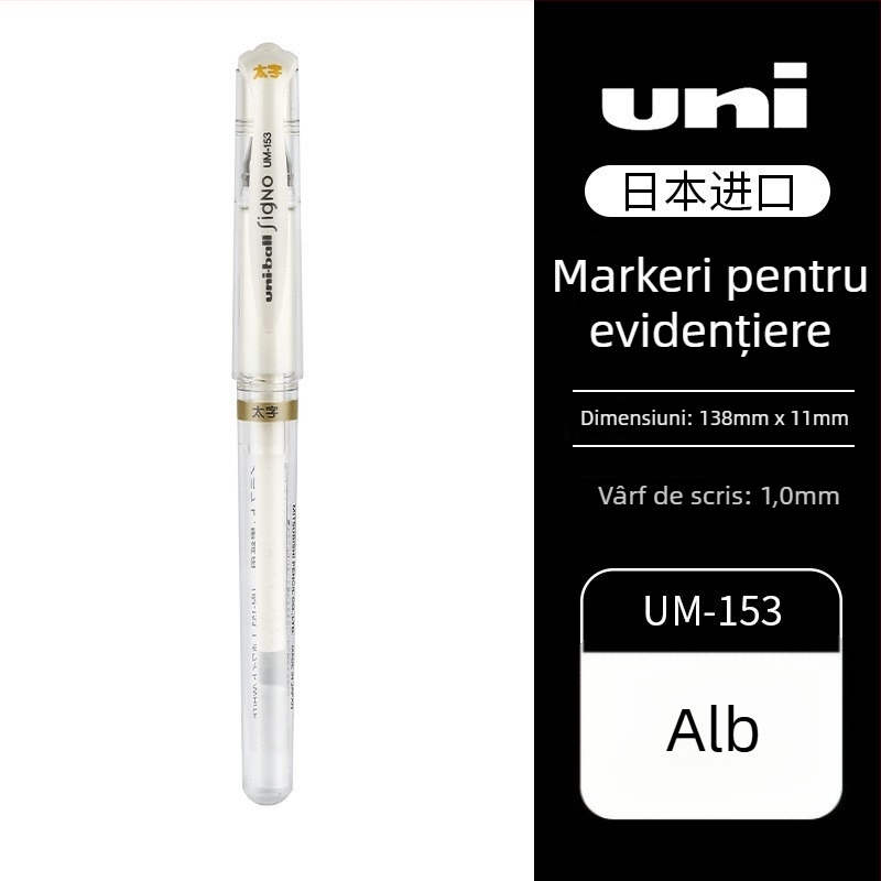 Pix stilou pentru desen cu vârf bullet, corp din plastic, capac, ambalare în cutie UM-153