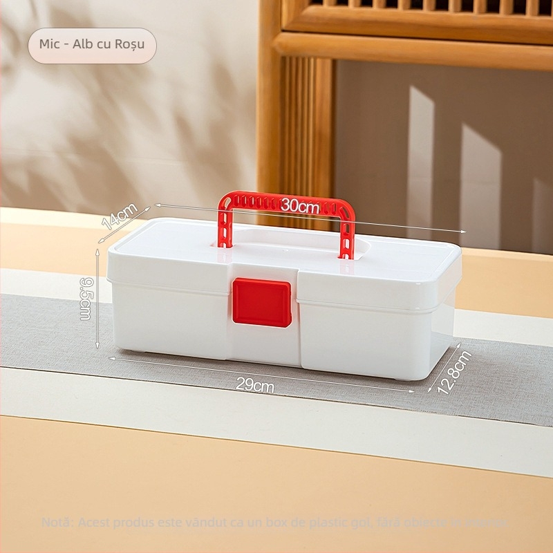 Cutie de depozitare pentru birou, cu compartimente multiple, organizator transparent din oțel inoxidabil, cu capac, 8 L