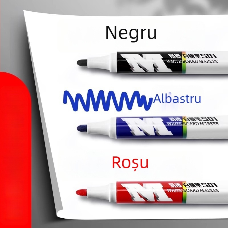 Marker pentru tablă albă - M&G Y2201 - vârf unic, cerneală pe bază de apă, cu capacitate mare, pentru birou și conferințe