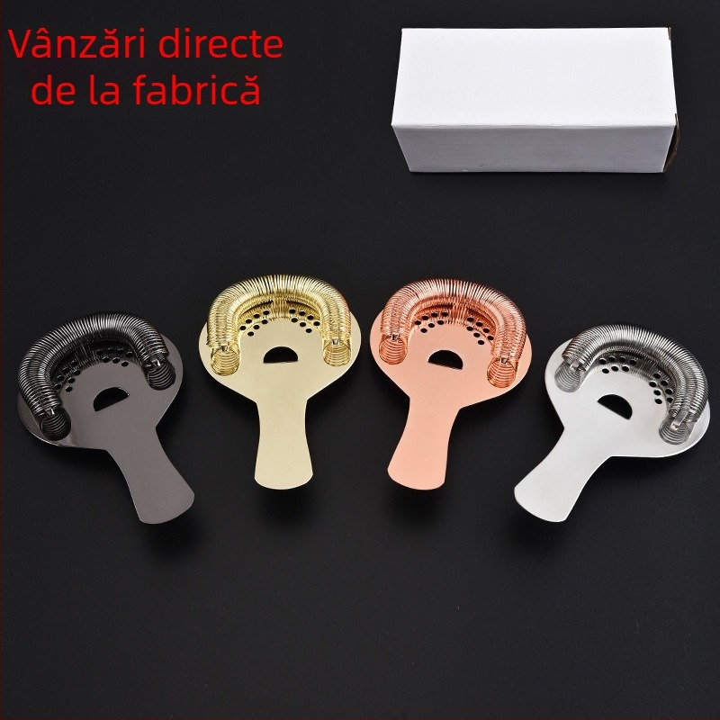 Filtru de gheață din oțel inoxidabil pentru cocktailuri (304) de la HJD | Stil nou chinezesc, Lansare 2019, Ambalaj single