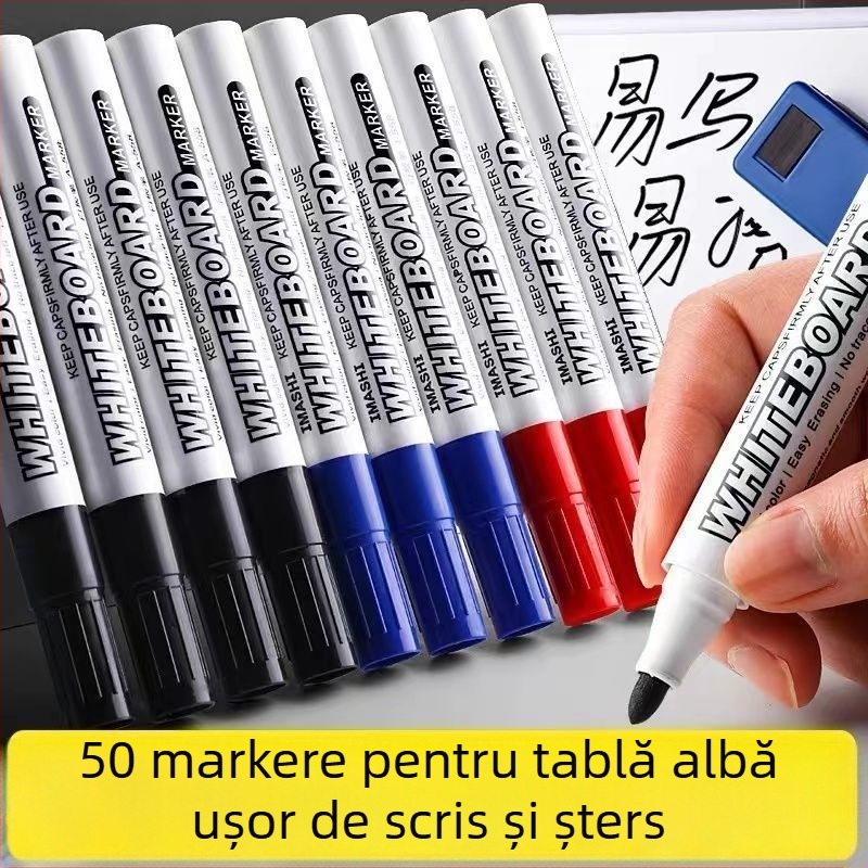 Marker pentru tablă albă, șters ușor, pe bază de apă, cu capacitate mare, destinat copiilor