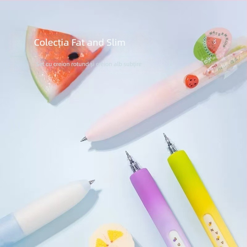 Pix Morning Light cu vârf ST – corp din plastic, ambalaj în cutie, mecanism click, cerneală neștersă