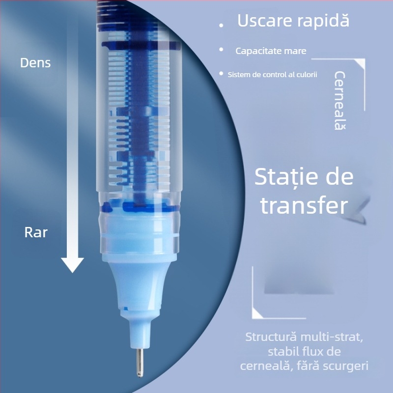 Morning Light stilou gel pentru notițe — corp din plastic, vârf din wolfram, neșters, pentru scriere zilnică