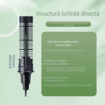 Pix rollerball pentru examene, cerneală lichidă, MX, seria Straight Liquid, corp din plastic, nu se poate șterge