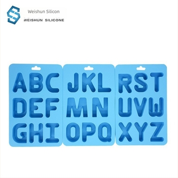 Formă din silicon pentru cuburi de gheață cu litere, imprimare logo, prelucrare personalizată, calitate premium