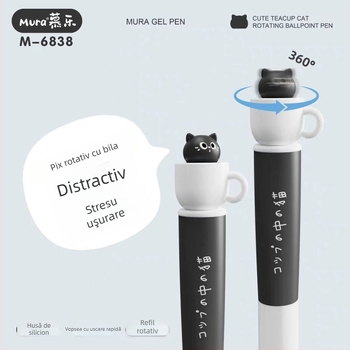 Peni neutră cu vârf ST, închidere rotativă, carcasă din plastic, neșters