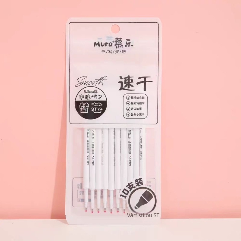 Peni neutră cu vârf ST, închidere rotativă, carcasă din plastic, neșters