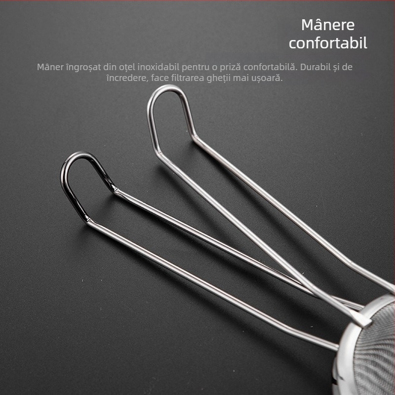 Sită triunghiulară din oțel inoxidabil, conică, ustensilă de bar, 1 bucată