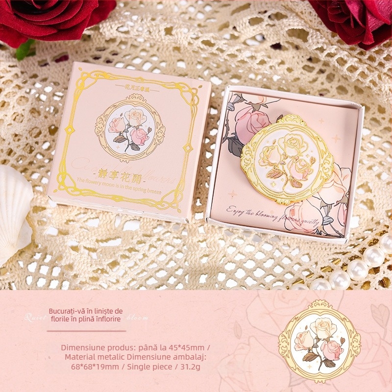 Joyful clip metalic pentru papetărie cu design în relief