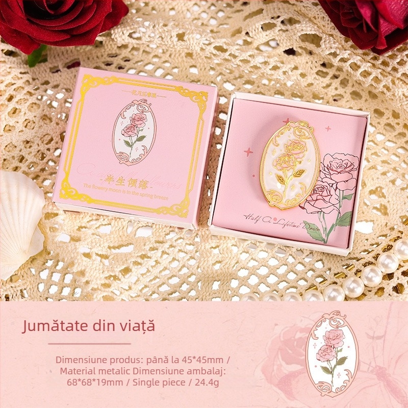 Joyful clip metalic pentru papetărie cu design în relief