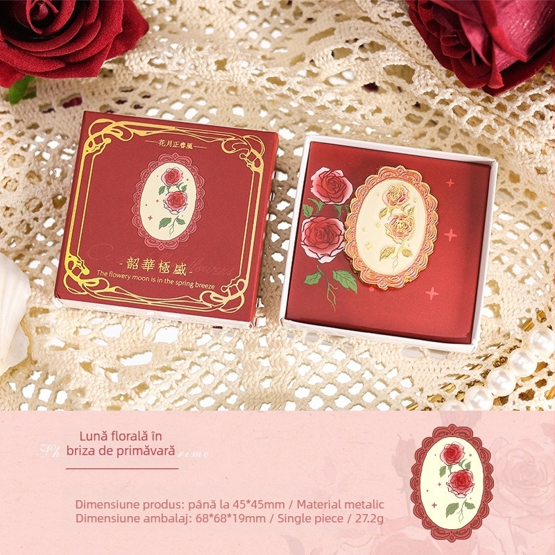 Joyful clip metalic pentru papetărie cu design în relief