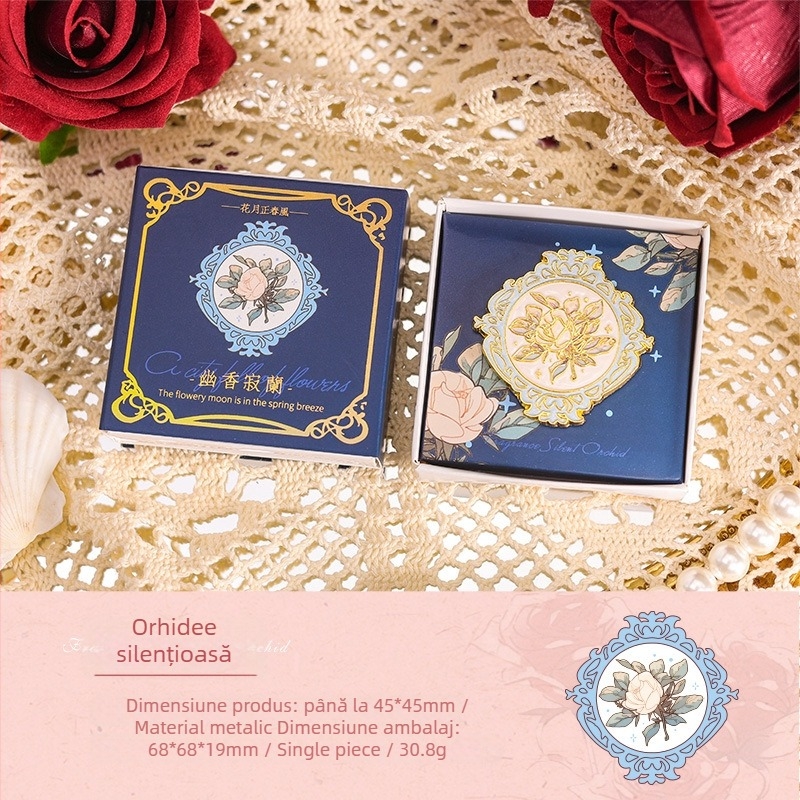 Joyful clip metalic pentru papetărie cu design în relief