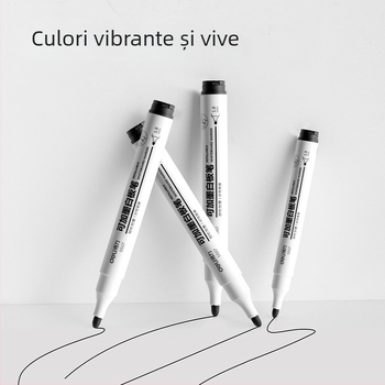Marker pentru tablă albă Deli S507, vârf 1,8 mm, corp din plastic, 10 bucăți pe cutie