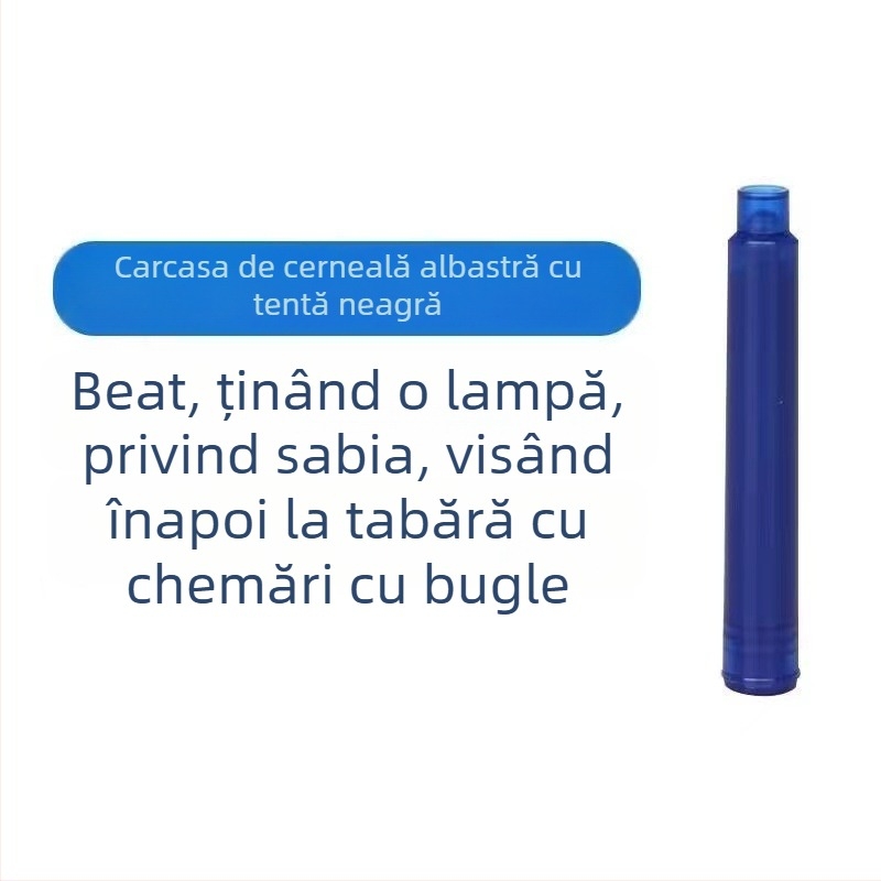 Refill plastic pentru stilou, model 0017, filet 0,5 mm, compatibil universal, ambalaj de 10 bucăți