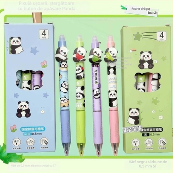 Pix Panda Jitu Șters, Seria Cute, Carcasă din Plastic, Vârf din Plastic