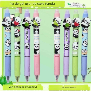 Pix Panda Jitu Șters, Seria Cute, Carcasă din Plastic, Vârf din Plastic