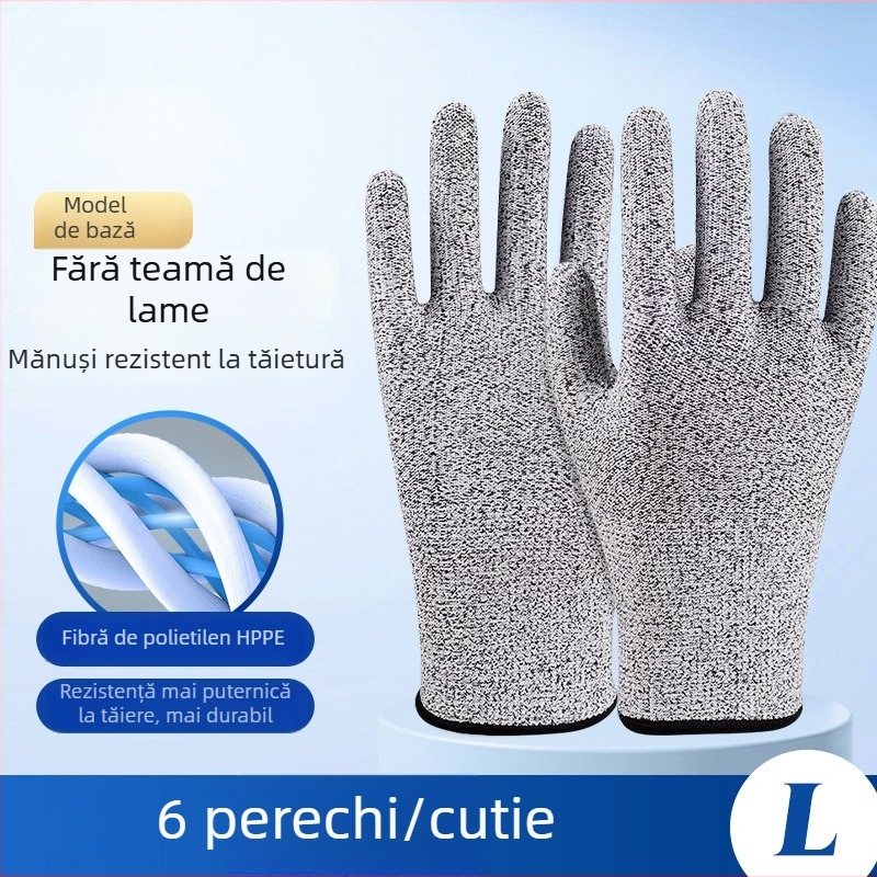 Mănuși HPPE rezistente la tăieturi pentru uz industrial