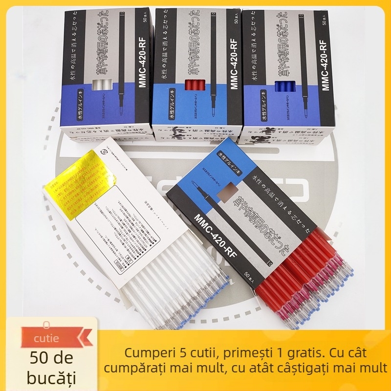 Refil de stilou pentru îmbrăcăminte din piele, lățime linie 1.0 mm, model 001, plastic, 50 bucăți într-o cutie