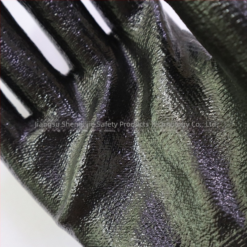 Mănuși de protecție la tăiere din nitril, model 3, pentru lucru pe șantier, lungime 23–24 cm