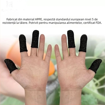 Protecții pentru degete anti-tăiere Nivel 5 pentru prelucrarea lemnului – HPPE cu căptușeală din nailon, reutilizabile, model A001