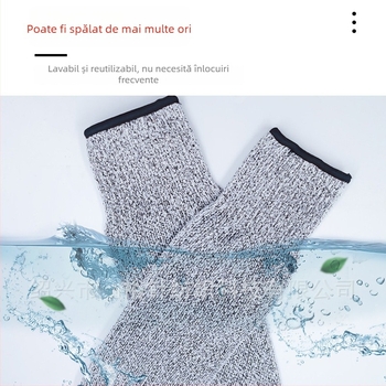 Manșon de protecție anti-tăiere, nivel 5, HPPE, pentru manipularea sticlei