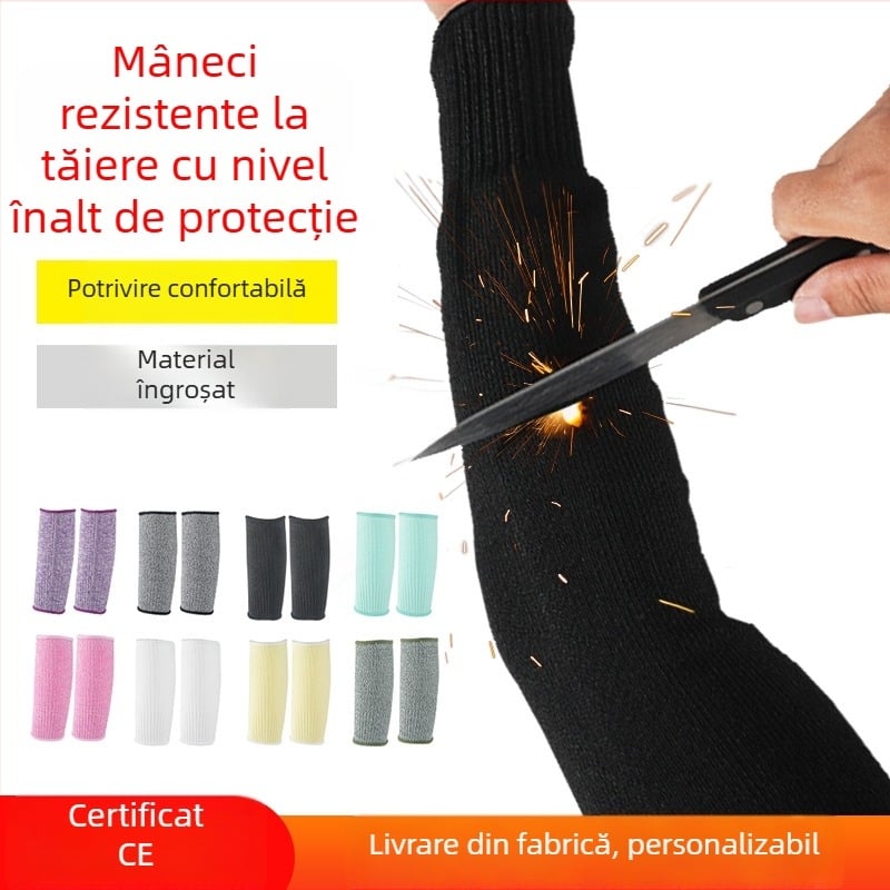 Manșon de protecție anti-tăiere, nivel 5, HPPE, pentru manipularea sticlei