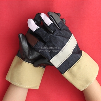 Mănuși de sudură din piele, uz industrial, lungime 270 mm, material piele, model piele cu textură florală, reutilizabile