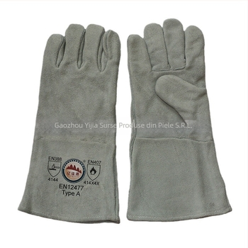 Mănuși de sudură din piele de vacă | Anti-cut, Rezistente la temperaturi înalte, Pentru sudură (Material: Piele de vacă; Utilizare: Anti-cut, Rezistență la temperatură înaltă, Sudură)