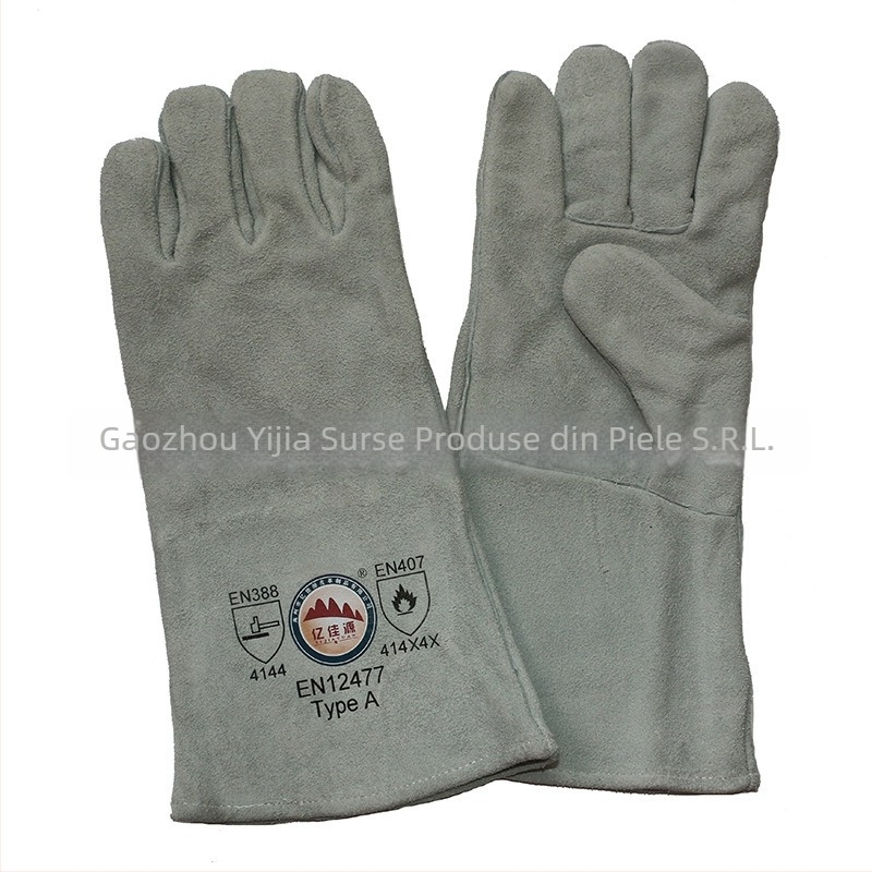 Mănuși de sudură din piele de vacă | Anti-cut, Rezistente la temperaturi înalte, Pentru sudură (Material: Piele de vacă; Utilizare: Anti-cut, Rezistență la temperatură înaltă, Sudură)