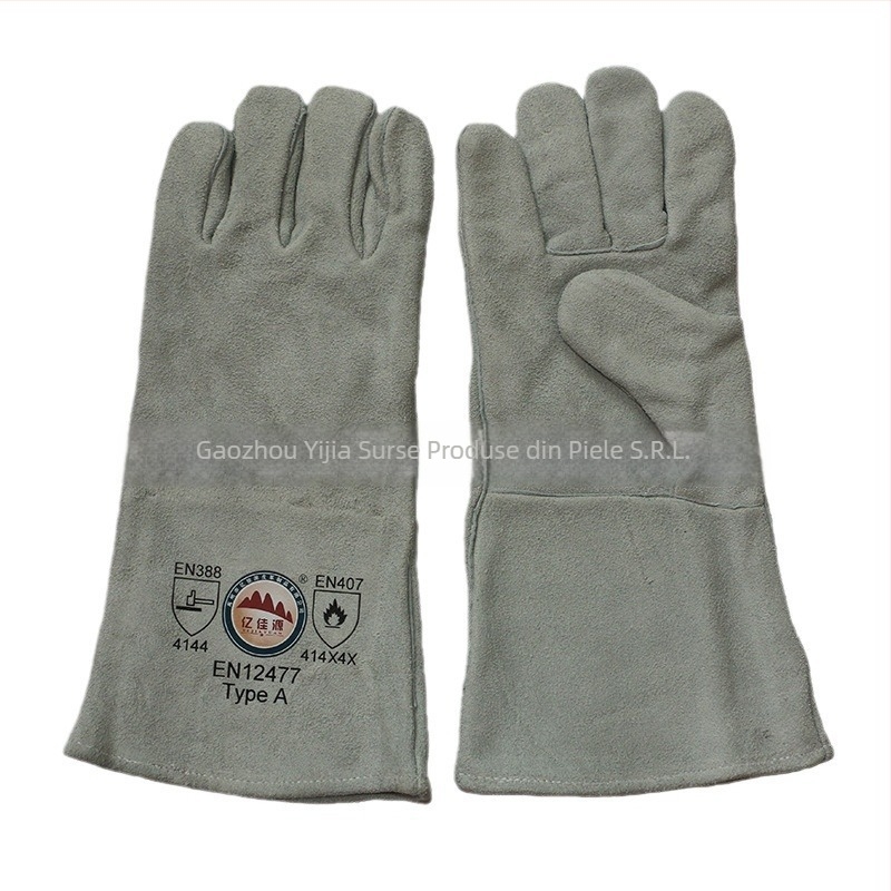 Mănuși de sudură din piele de vacă | Anti-cut, Rezistente la temperaturi înalte, Pentru sudură (Material: Piele de vacă; Utilizare: Anti-cut, Rezistență la temperatură înaltă, Sudură)