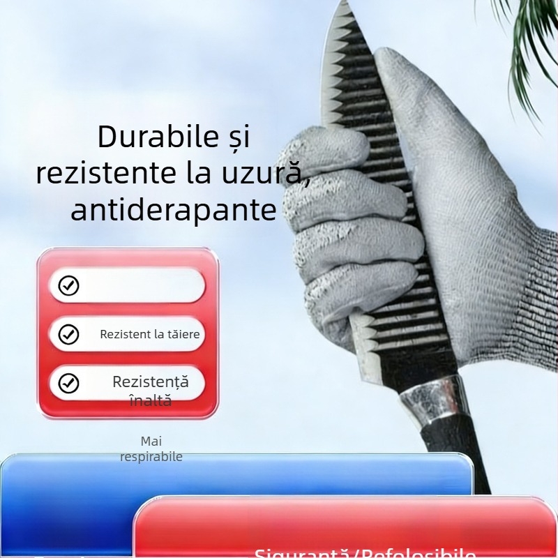 Mănuși anti-tăiere nivel 5 | Material HPPE+PU | Brand Xingyu | pentru grădinărit zilnic și manipularea sticlei