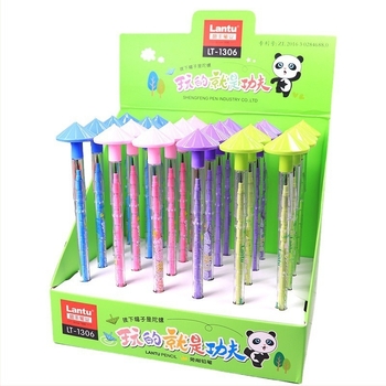 Creion cu vârf rotativ, design în formă de ou, fără ascuțire, grafit înlocuibil, Blueprint