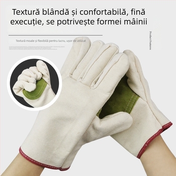 Mănuși de lucru din pânză pentru sudură – rezistență la temperaturi înalte, 27 cm lungime, Sevesta Shield, pentru sudură electrică și tăiere, reparații ale utilajelor