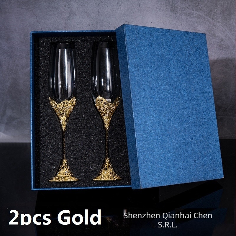 Pahar de șampanie cu design decupat, 201-300 ml, stil retro ușor luxos