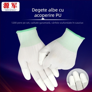 Mănuși de protecție din nailon, seria PU, reutilizabile (lungime aproximativ 20 cm, potrivite pentru atelier și fabrică de electronice)