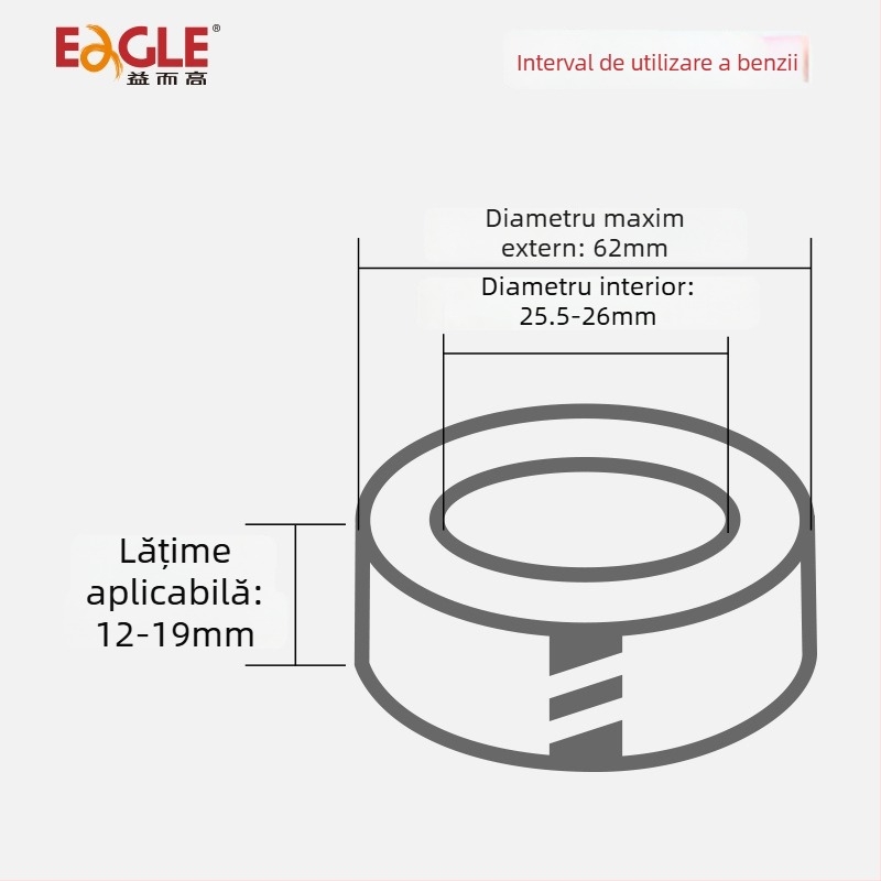 Dispenser inteligent de bandă adezivă de mână, corp din plastic, model Yier Gao belt conveyor, lățime bandă 12–19 mm, greutate netă 182 g