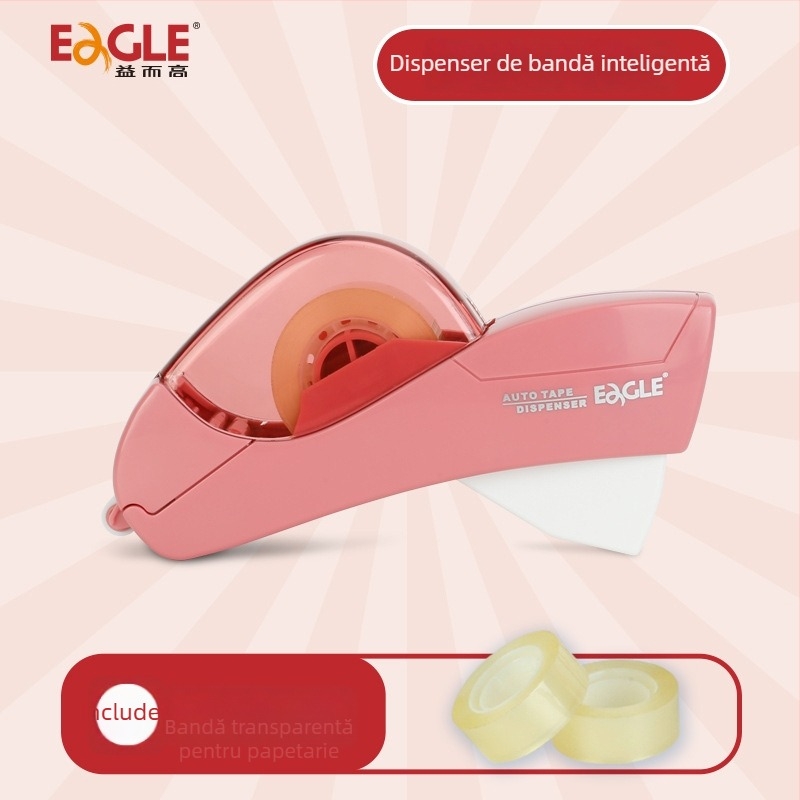 Dispenser inteligent de bandă adezivă de mână, corp din plastic, model Yier Gao belt conveyor, lățime bandă 12–19 mm, greutate netă 182 g