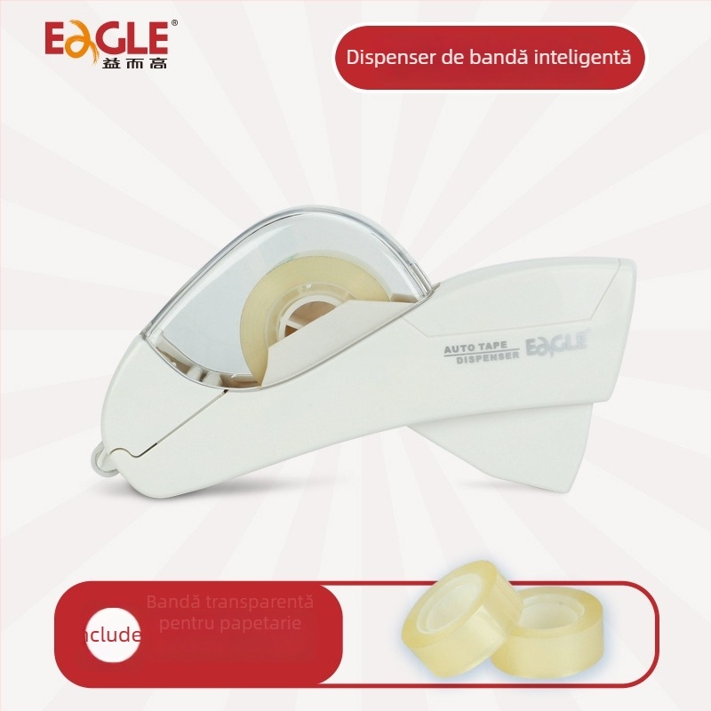 Dispenser inteligent de bandă adezivă de mână, corp din plastic, model Yier Gao belt conveyor, lățime bandă 12–19 mm, greutate netă 182 g