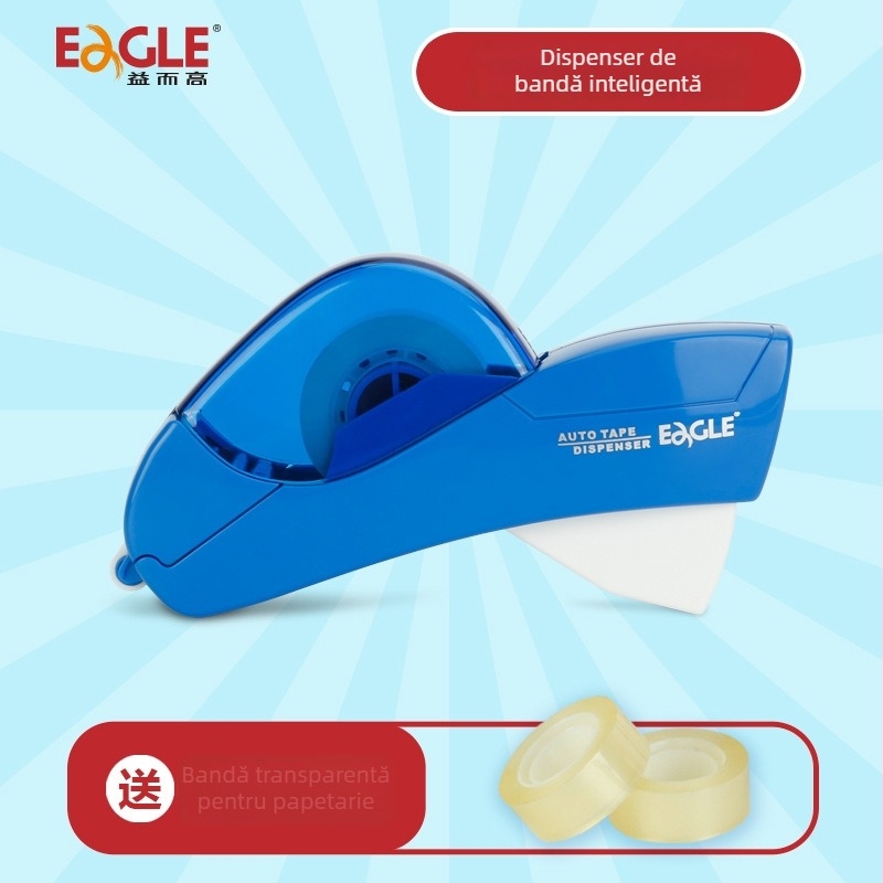 Dispenser inteligent de bandă adezivă de mână, corp din plastic, model Yier Gao belt conveyor, lățime bandă 12–19 mm, greutate netă 182 g