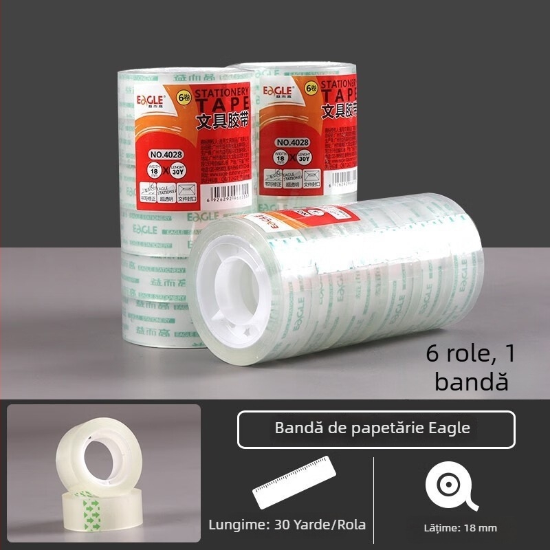 Dispenser inteligent de bandă adezivă de mână, corp din plastic, model Yier Gao belt conveyor, lățime bandă 12–19 mm, greutate netă 182 g