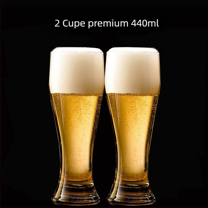 Jin Xipan cană de bere din sticlă, capacitate peste 1000 ml, două bucăți, cu logo imprimat