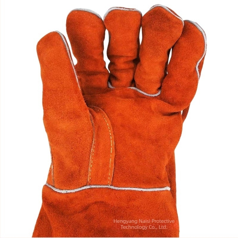 Mănuși de sudură Weishi Shield cu întărire Tiger Mouth, rezistente la foc, uzură, anti-arzire, izolație termică