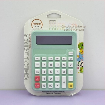 Calculator aritmetic 818 - Model 818, material ABS, afișaj 12 cifre, baterie cu buton inclusă, greutate 85 g